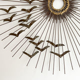 Brutalist “Birds in Flight” Metal Sculpture - Some Patina