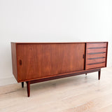 Solid Teak Credenza by Johannes Aasbjerg