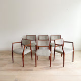 Set of 6 Moller Dining Chairs - New Upholstery