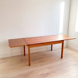 Danish Teak Expandable Dining Table