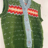 60s Hand Knit Vest xs/sm/med
