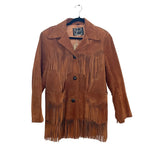 70s Brown Suede Fringe Jacket