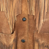 70s Brown Suede Fringe Jacket