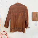 70s Brown Suede Fringe Jacket