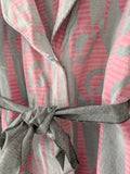 1930s Pink & Gray Beacon Robe