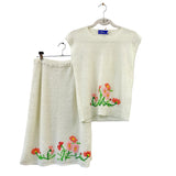 Leroy Embroidery Shirt & Skirt Set S