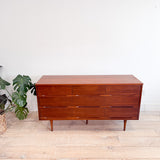 Mid Century Low Dresser w/ Tapered Legs