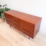 Mid Century Low Dresser w/ Tapered Legs