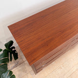 Mid Century Low Dresser w/ Tapered Legs