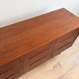 Mid Century Low Dresser w/ Tapered Legs