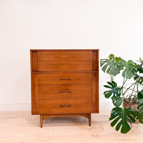 Mid Century Kroehler Highboy Dresser