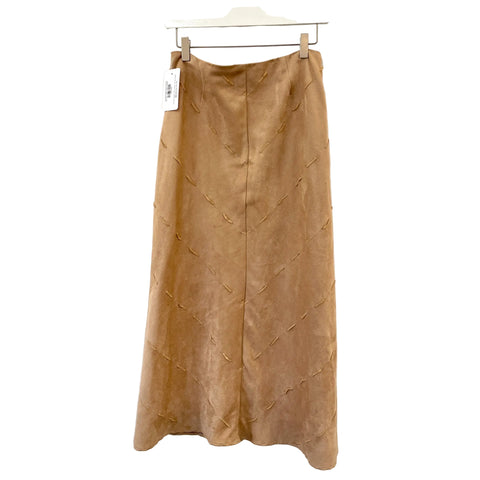 Y2K Suedette Ribbon Maxi Skirt- Medium