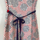 1960s Blue, White & Red Dress