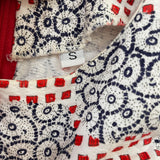 1960s Blue, White & Red Dress