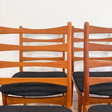 Set of 8 Danish Teak Dining Chairs - New Upholstery