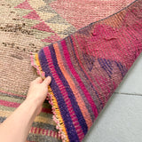 Turkish Rug - Pink Zig Zag - 3'x11'5