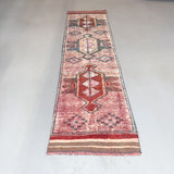 Burgundy/Teal Ombre Turkish Rug - 2'9x10'6