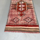 Burgundy/Teal Ombre Turkish Rug - 2'9x10'6