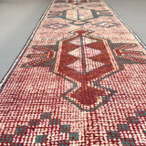 Burgundy/Teal Ombre Turkish Rug - 2'9x10'6