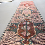 Burgundy/Teal Ombre Turkish Rug - 2'9x10'6