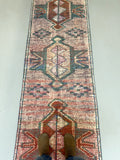 Burgundy/Teal Ombre Turkish Rug - 2'9x10'6