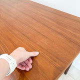 Small Danish Teak Expandable Dining Table - Tapered Legs