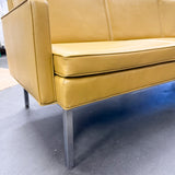 Vintage Yellow Vinyl Sofa