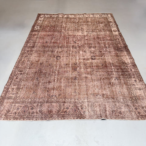 Turkish Oushak Rug - Burgundy 6'11x10'3