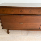 Bassett Low 6 Drawer Formica Top Dresser