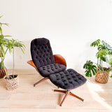 Plycraft Chair + Ottoman - New Upholstery