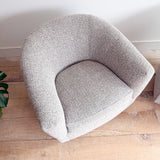 Pair of Vintage Swivel Chairs - New Upholstery