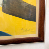 Mossant European Framed Vintage Art Poster