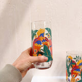 Libbey Tropical Parrots Tumbler Set of 4