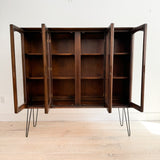 Mid Century Curio w/ Sculpted Front