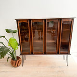 Mid Century Curio w/ Sculpted Front