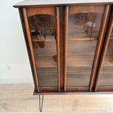 Mid Century Curio w/ Sculpted Front