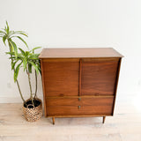 Cavalier Highboy Dresser w/ Tambour Doors