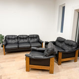 Vintage Scandinavian Style Sofa Loveseat + Chair Set