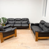Vintage Scandinavian Style Sofa Loveseat + Chair Set