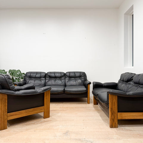 Vintage Scandinavian Style Sofa Loveseat + Chair Set
