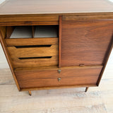 Cavalier Highboy Dresser w/ Tambour Doors