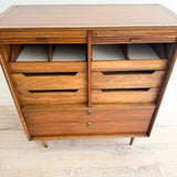 Cavalier Highboy Dresser w/ Tambour Doors