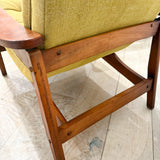 Pair of Scoop Chairs - New Golden Yellow Upholstery