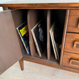 Mid Century Walnut Media Cabinet