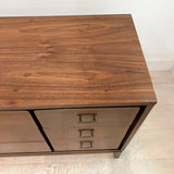 Walnut 9 Drawer Low Dresser