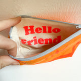 Hello Friend Sweetie Pouch - Oranges