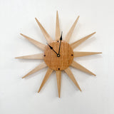 Handmade Local Artisan MCM Clock - Maple