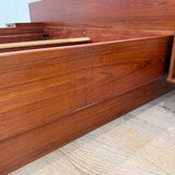 Danish Teak King Torring Bed w/ Nightstands
