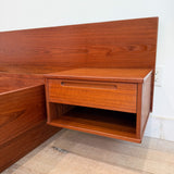 Danish Teak King Torring Bed w/ Nightstands