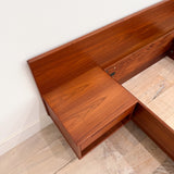 Danish Teak King Torring Bed w/ Nightstands